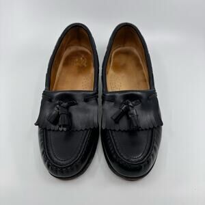 Timberland Men's Black Sinclair Tassel Slip On Loafers Casual Shoes US7 Leather